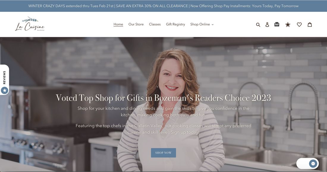 LaCuisine & Servv Partnership: Shopify Appointment Booking and Events