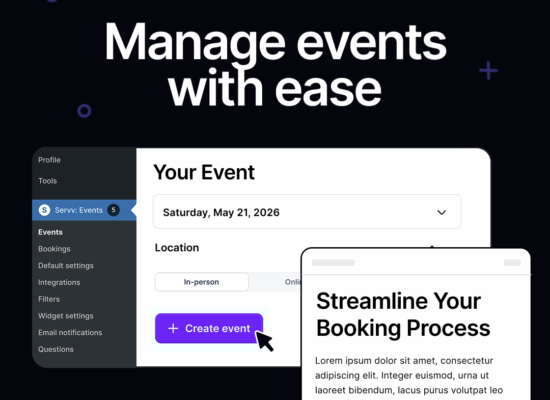 Servv AI - Wordpress Booking Plugin